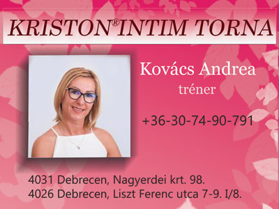 Kriston Intim Torna Kovács Andrea Tréner +36-30-74-90-791